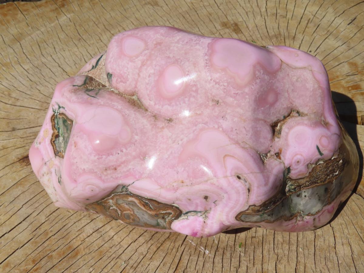 Polished Rare Fluorescent Large Cobaltion Dolomite and Aragonite on Dolomite x 1 From Congo