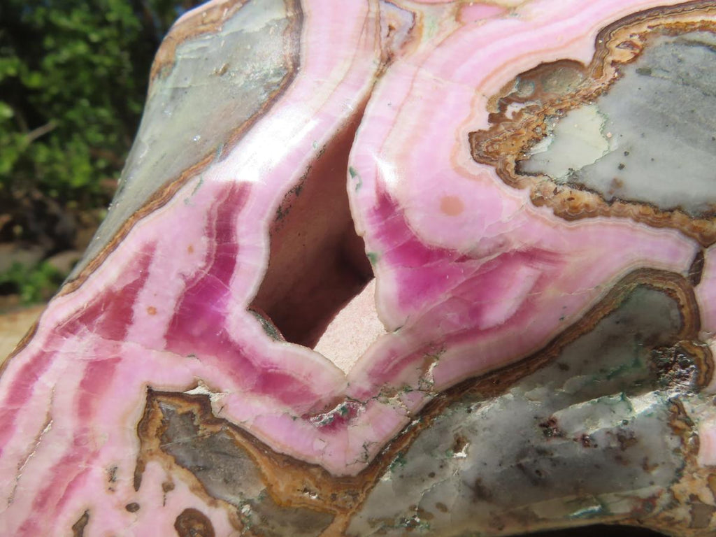 Polished Rare Fluorescent Large Cobaltion Dolomite and Aragonite on Dolomite x 1 From Congo