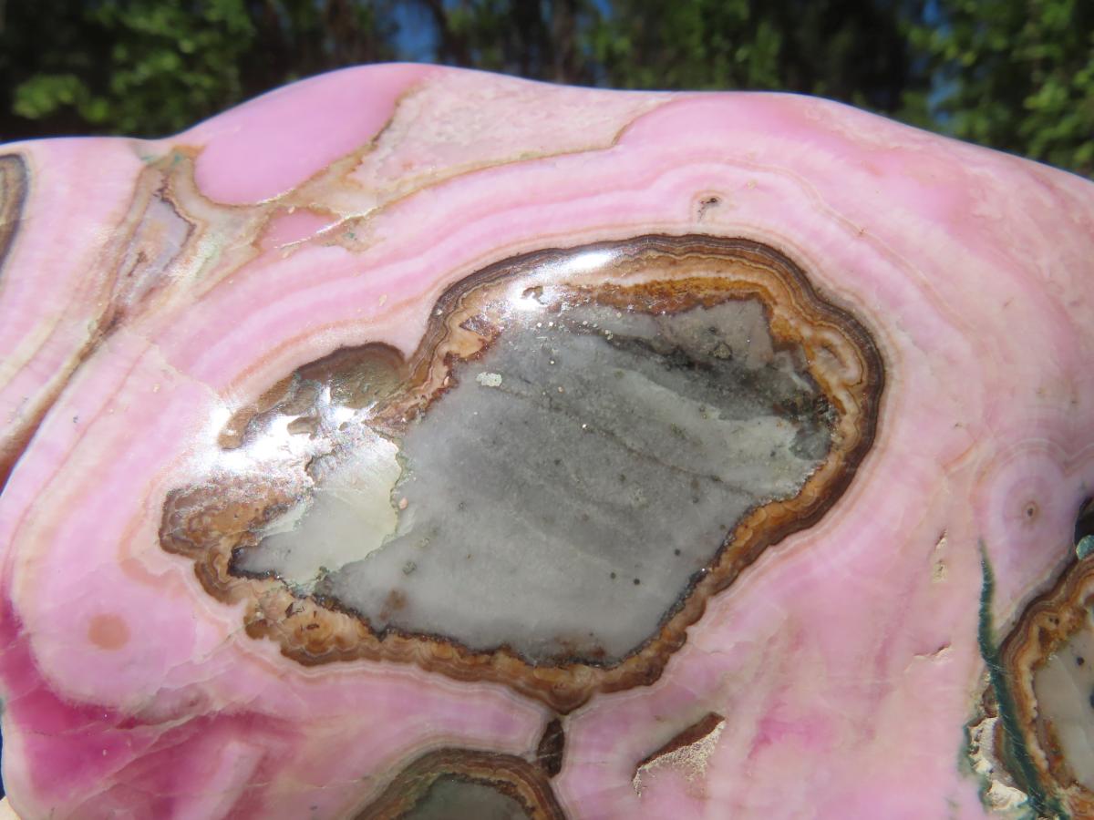 Polished Rare Fluorescent Large Cobaltion Dolomite and Aragonite on Dolomite x 1 From Congo