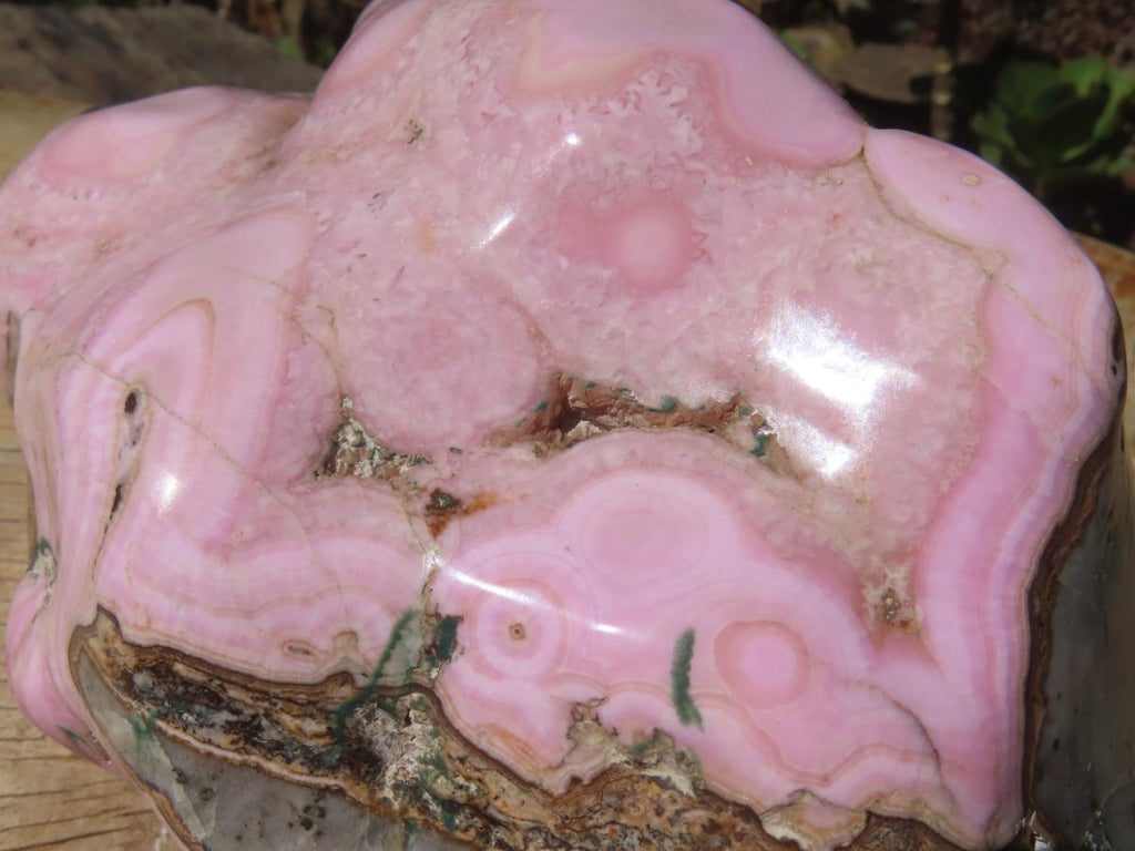 Polished Rare Fluorescent Large Cobaltion Dolomite and Aragonite on Dolomite x 1 From Congo