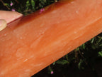 Polished XL Orange Twist Calcite Display Tower x 1 From Madagascar