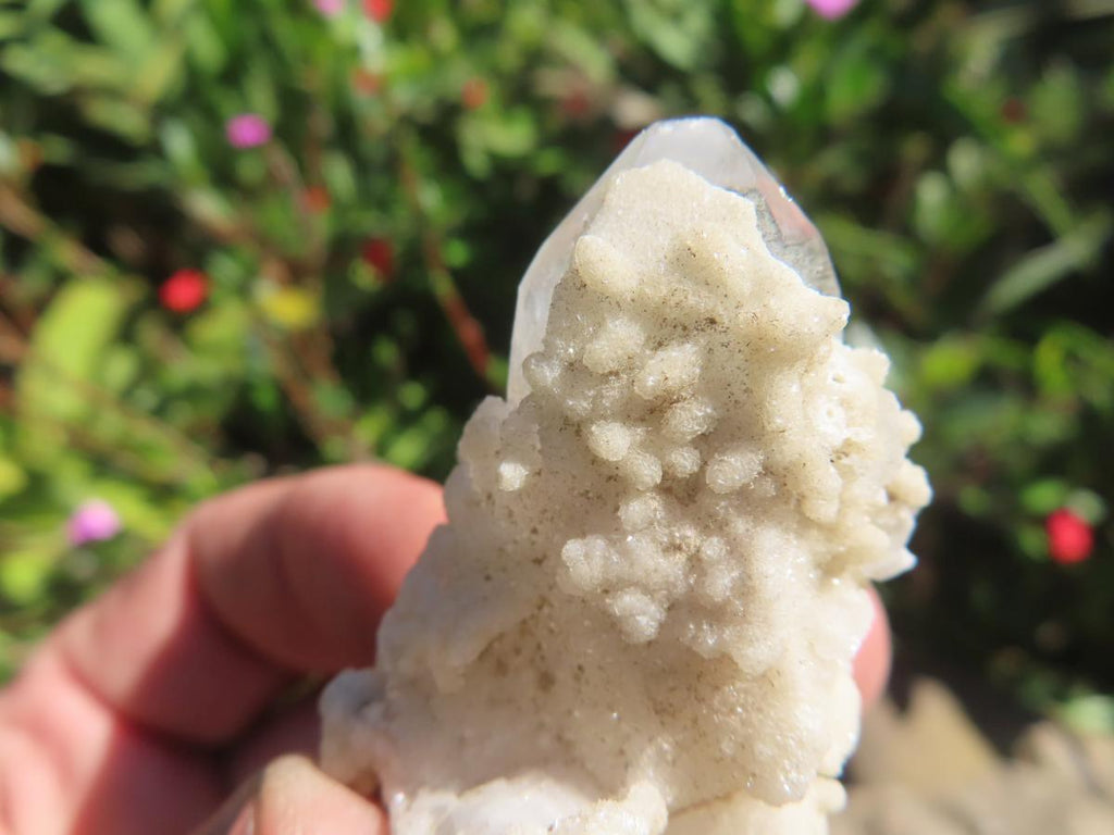 Natural Clear Quartz Chalcopyrite, Cerussite Disk and Calcite, Crystal x 1 From Tsumeb, Namibia