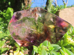 Polished Double Terminated Smokey Amethyst Window Quartz Crystal X 1 From Akansobe, Madagascar