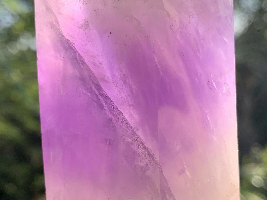 Polished Smokey Chevron Amethyst Crystal x 1 From Madagascar