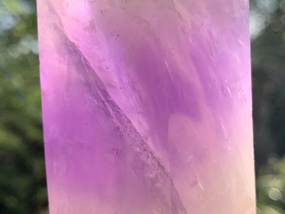 Polished Smokey Chevron Amethyst Crystal x 1 From Madagascar