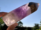 Polished Smokey Chevron Amethyst Crystal x 1 From Madagascar