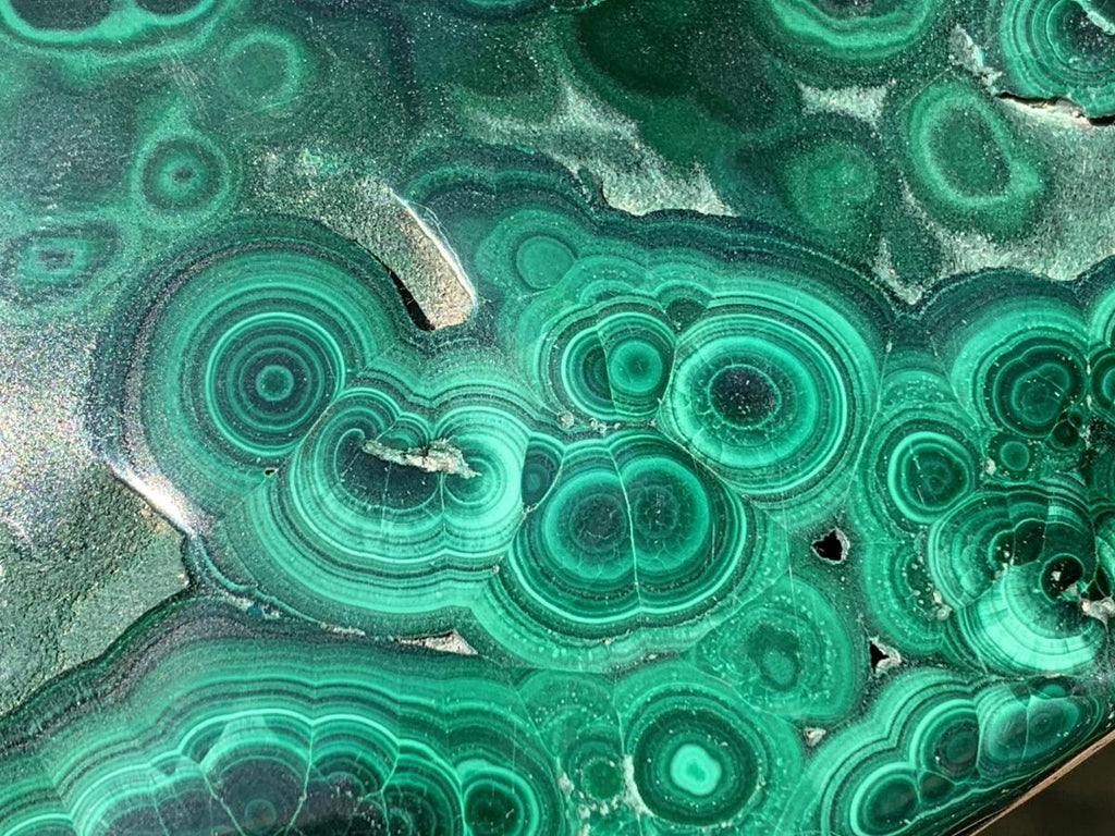 Polished Large Flat Silky Malachite Plate Specimen x 1 From Kasompe, Congo