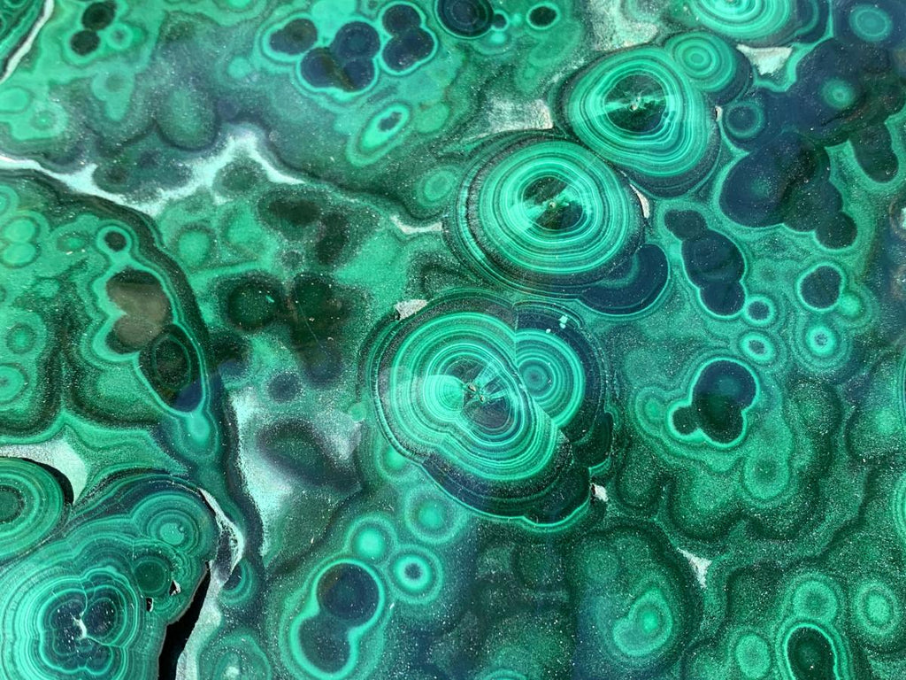 Polished Large Flat Silky Malachite Plate Specimen x 1 From Kasompe, Congo