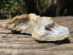 Polished On One Side Pair of Blue Lace Agate Specimens x 1 From Nsanje, Malawi
