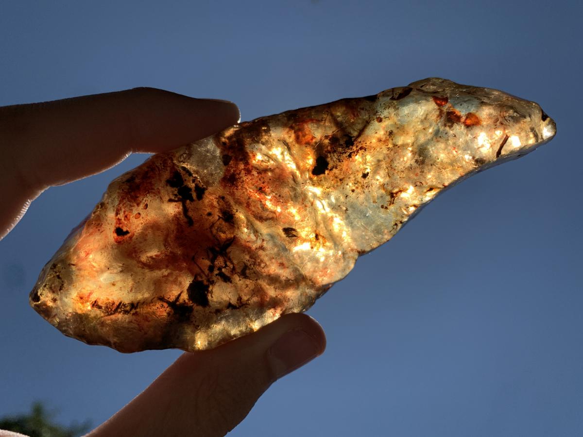 Natural Large Copal Amber Specimen x 1 From Nosy Varika, Madagascar
