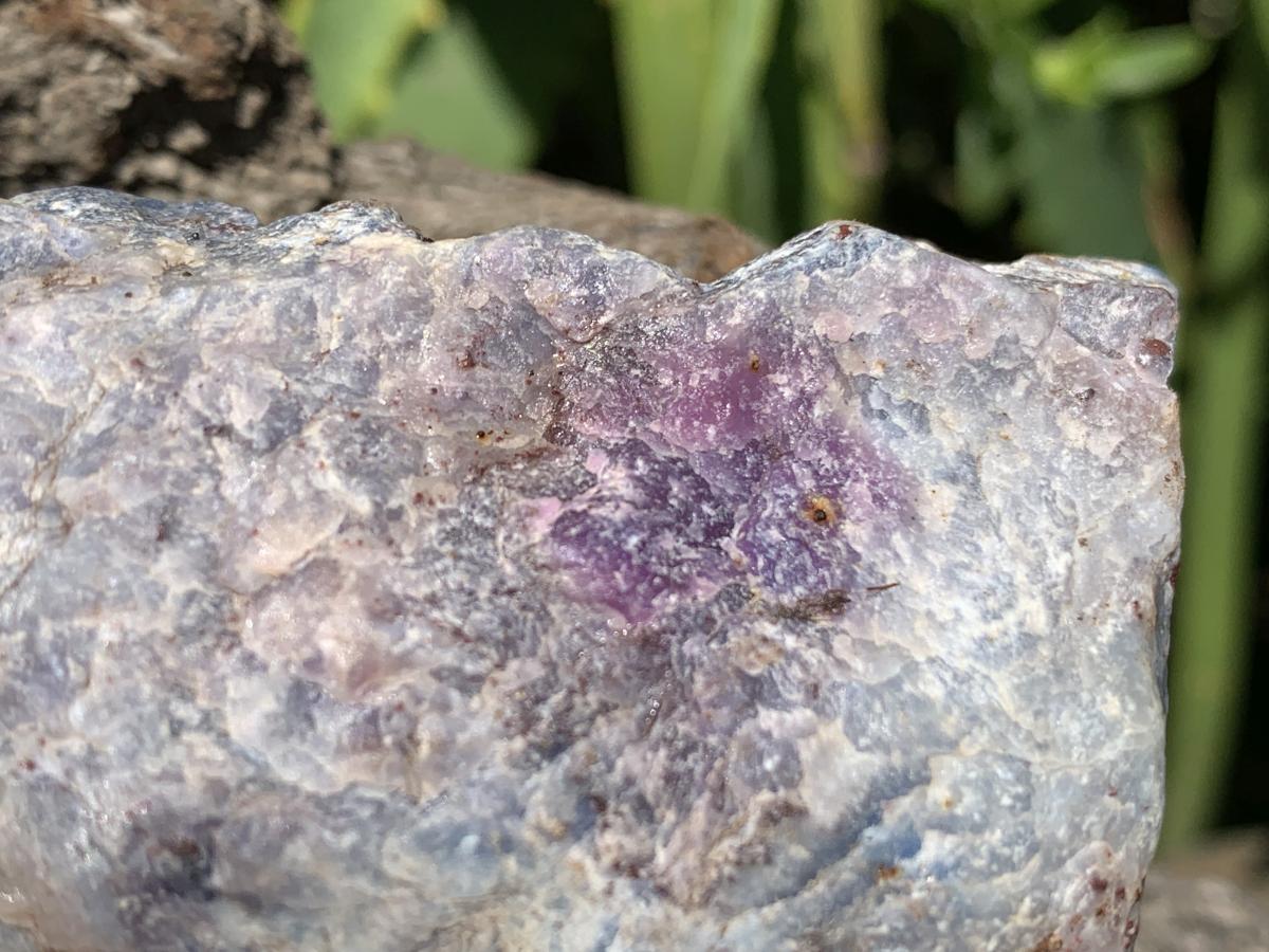 Natural Super Rare Blue Richterite with Sugilite x 1 From Wessels Mine, Northern Cape, South Africa