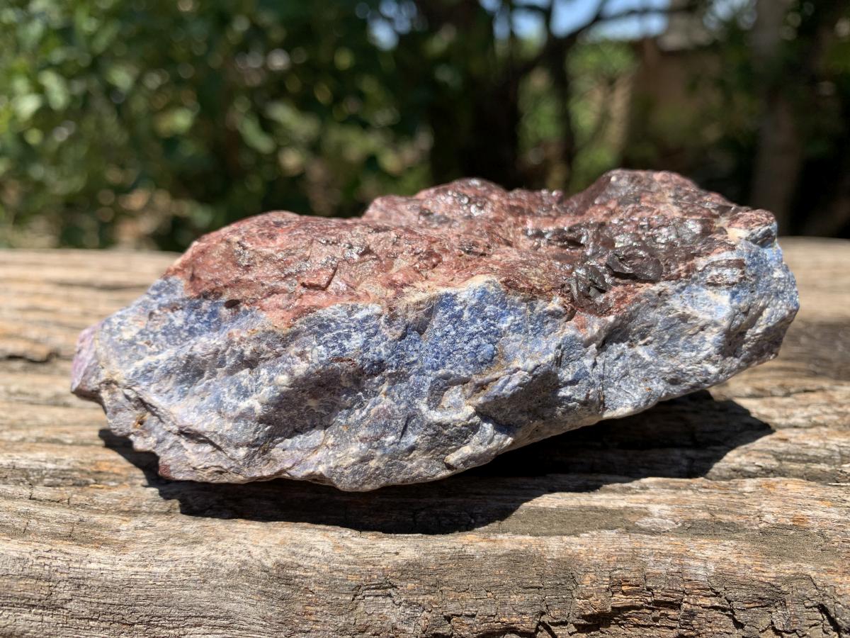 Natural Super Rare Blue Richterite with Sugilite x 1 From Wessels Mine, Northern Cape, South Africa
