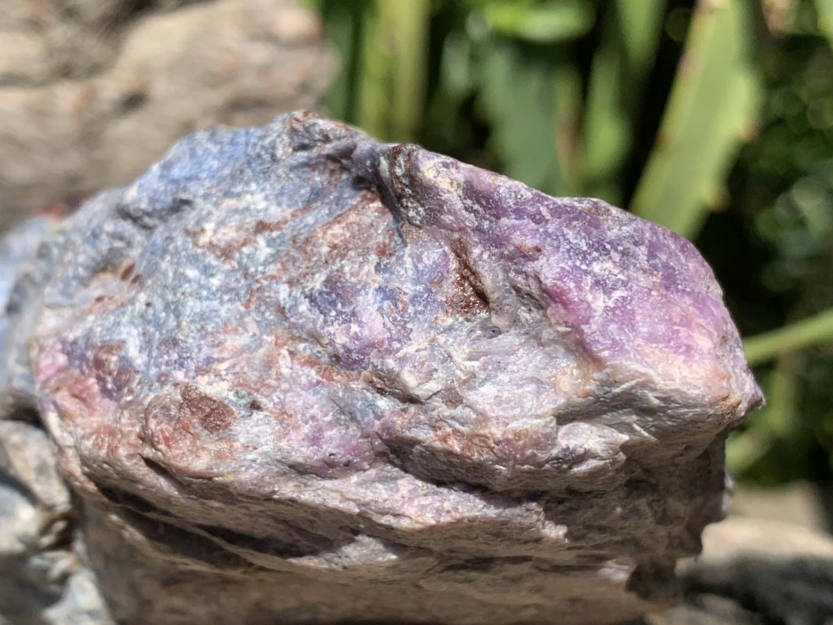 Natural Super Rare Blue Richterite with Sugilite x 1 From Wessels Mine, Northern Cape, South Africa