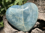 Polished Super Rare Aquamarine Gemstone Heart x 1 From Angola