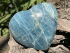 Polished Super Rare Aquamarine Gemstone Heart x 1 From Angola