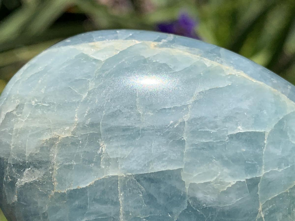 Polished Super Rare Aquamarine Gemstone Heart x 1 From Angola