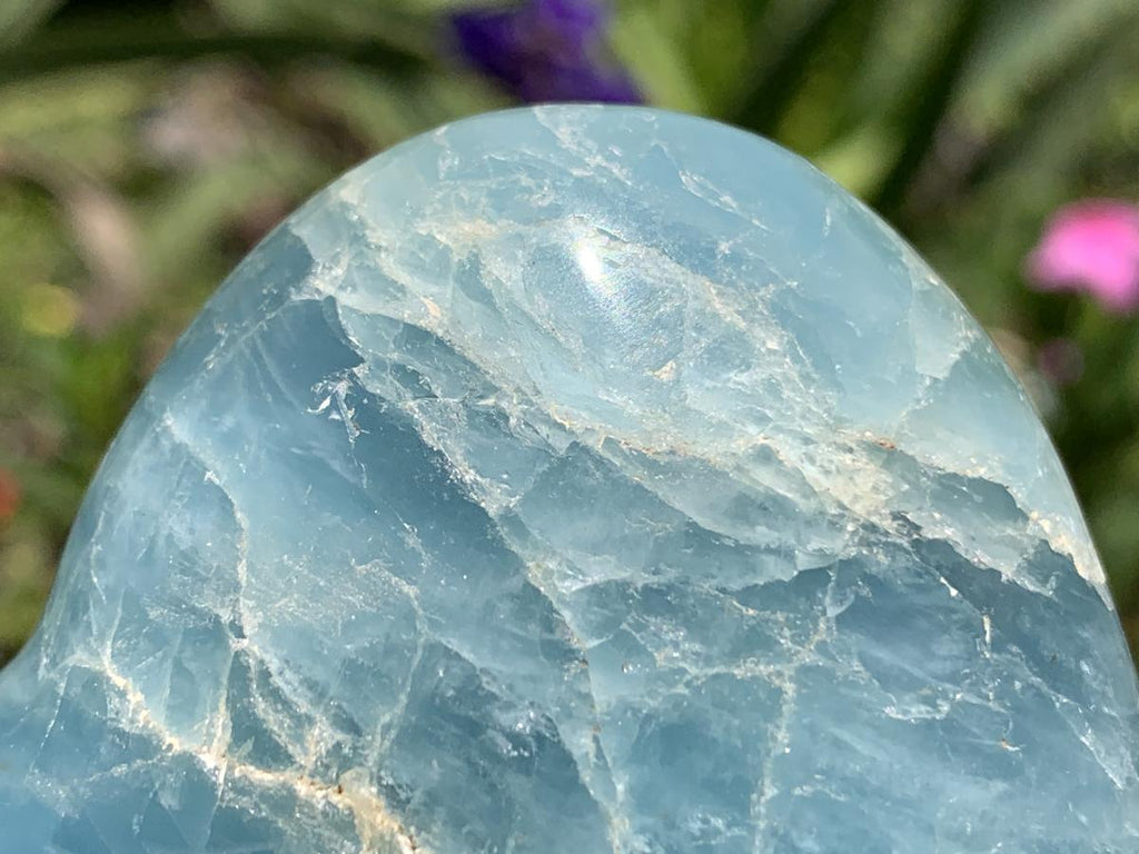 Polished Super Rare Aquamarine Gemstone Heart x 1 From Angola