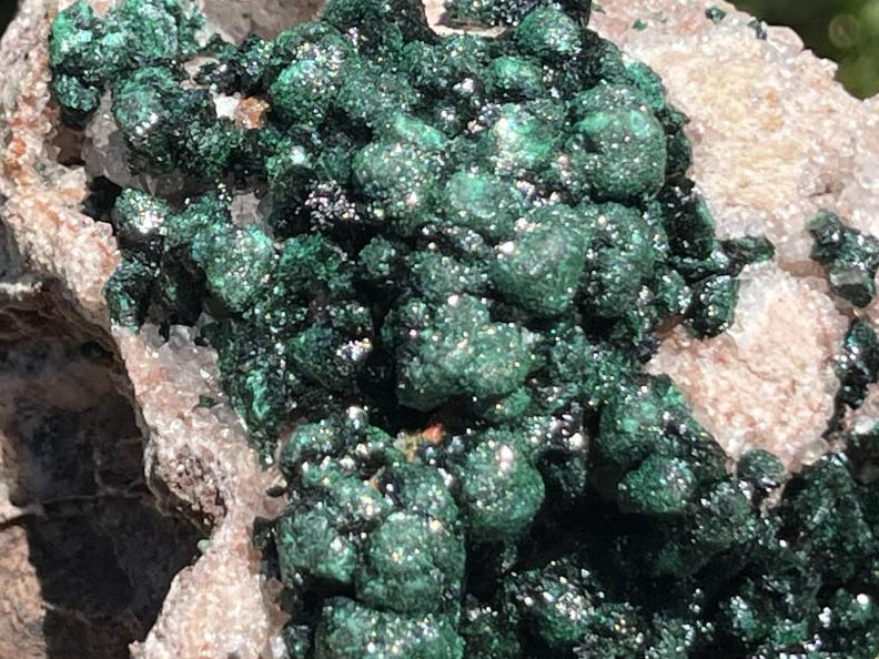 Natural Classic Crystalline Ball Malachite Cabinet Specimen x 1 From Mindingi Mine, Congo