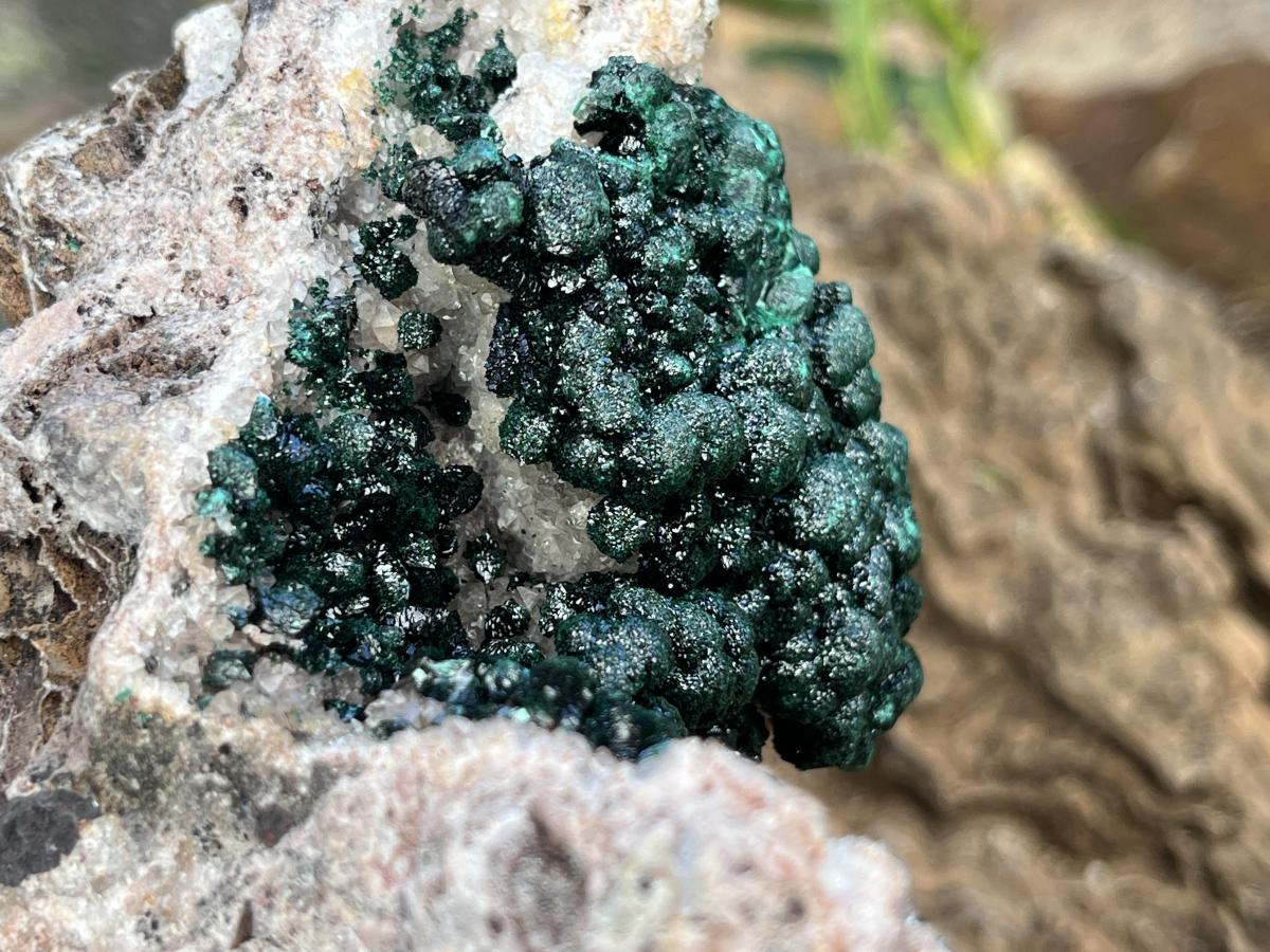 Natural Classic Crystalline Ball Malachite Cabinet Specimen x 1 From Mindingi Mine, Congo