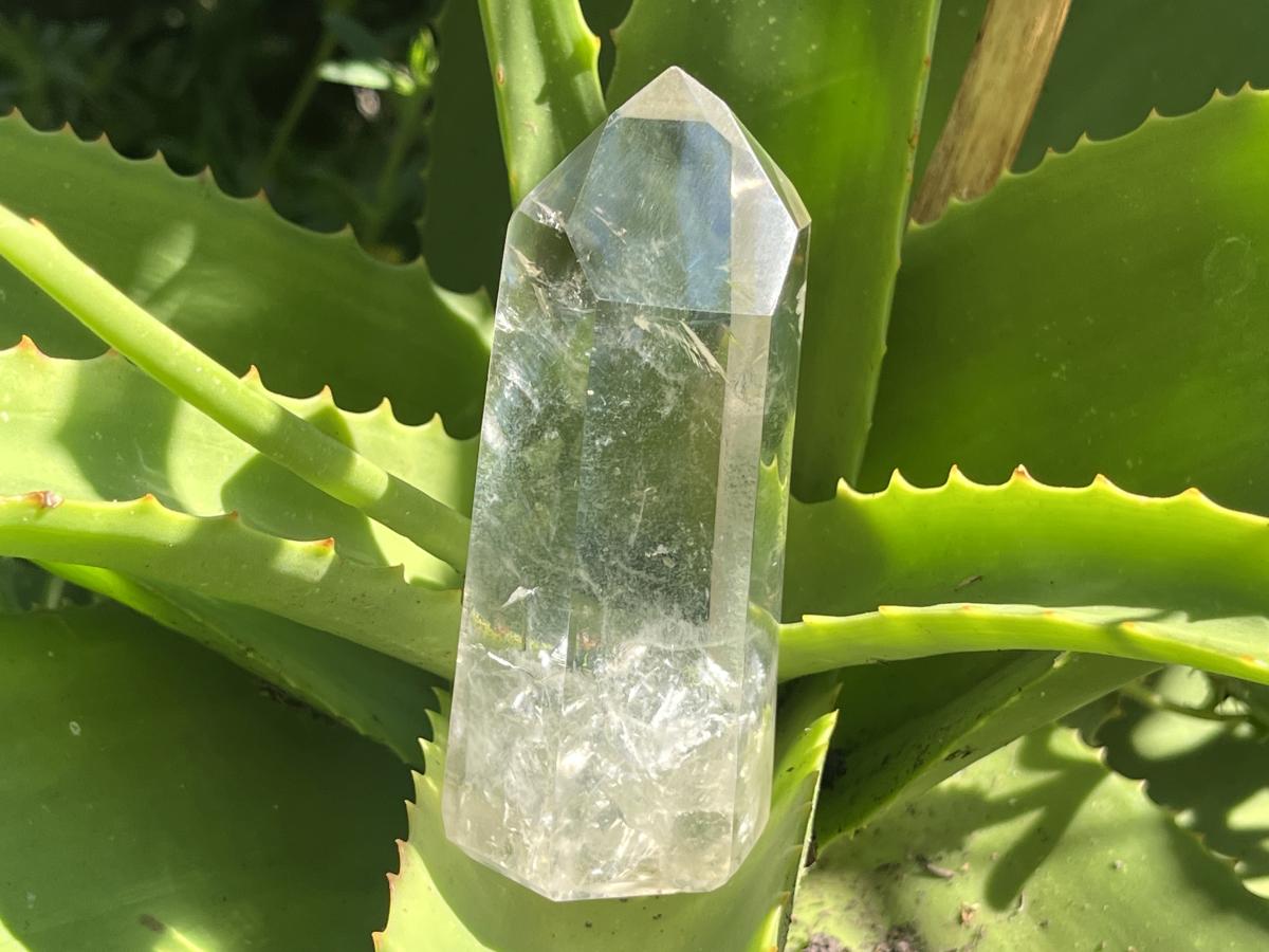 Polished Clear Wispy Smokey Phantom Quartz Crystal x 1 From Anzojorobe, Madagascar