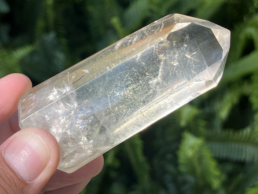 Polished Clear Wispy Smokey Phantom Quartz Crystal x 1 From Anzojorobe, Madagascar