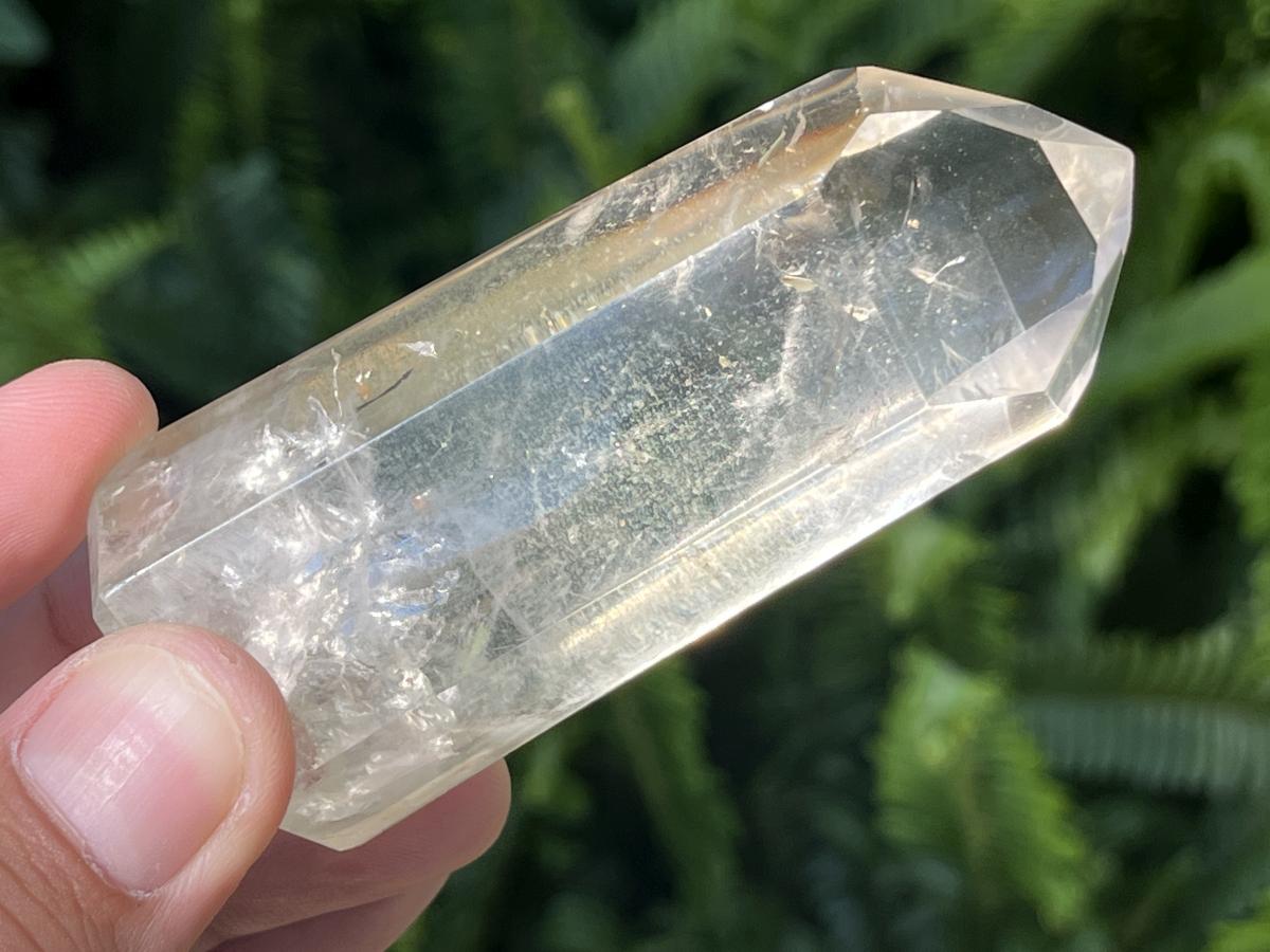 Polished Clear Wispy Smokey Phantom Quartz Crystal x 1 From Anzojorobe, Madagascar