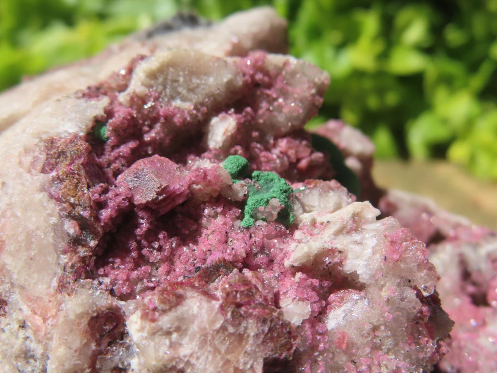 Natural Large Cobaltion Dolomite and Ball Malachite Specimen x 1 From Kakanda, Congo