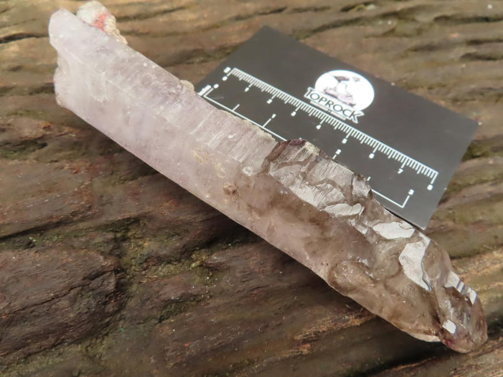 Natural Long Skeletal Smokey Amethyst Sceptre Finger Quartz x 1 From Chiredzi, Zimbabwe