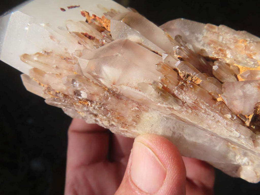 Polished White Phantom Cascading Candle Quartz Crystal x 1 From Madagascar