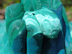 Natural XL Exquisite Malachite Stalagmite Specimen x 1 from Kasompe, Congo