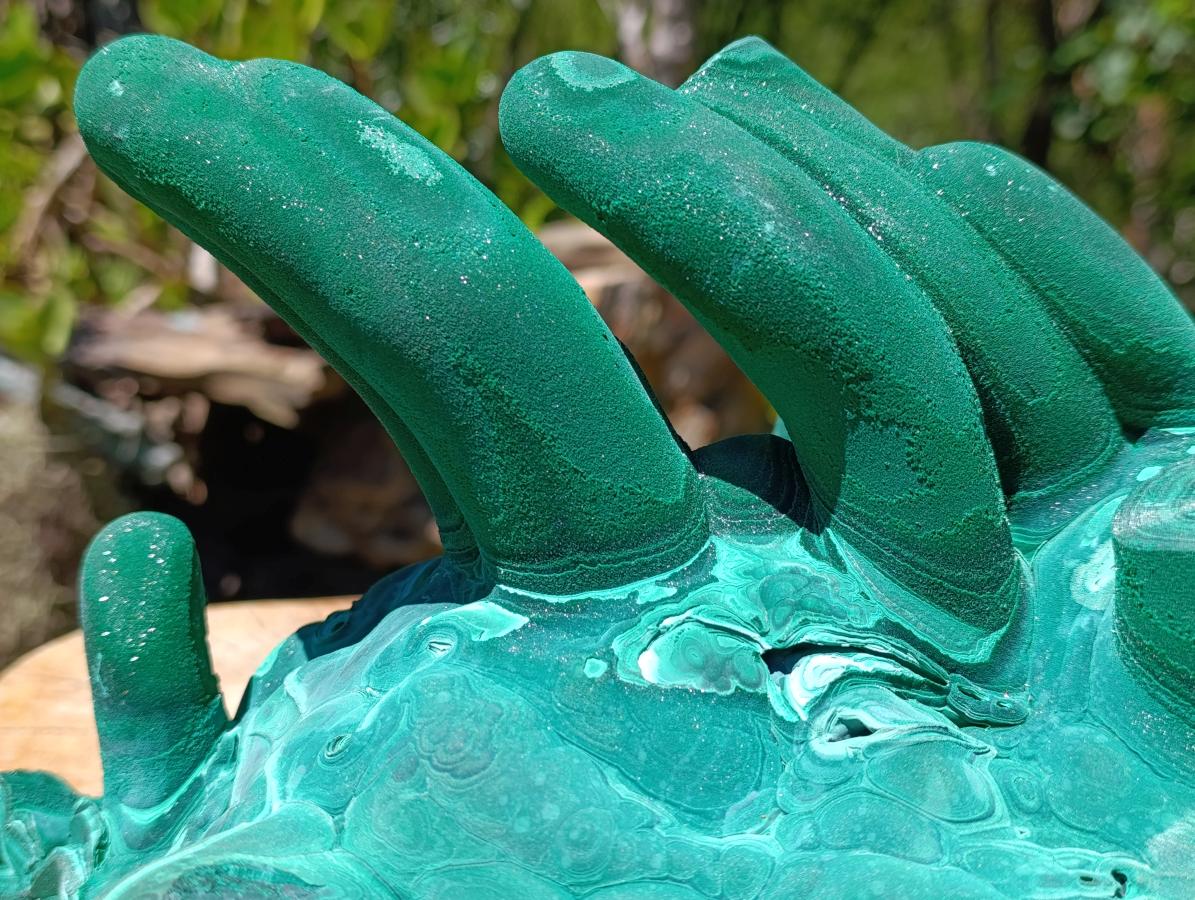 Natural XL Exquisite Malachite Stalagmite Specimen x 1 from Kasompe, Congo