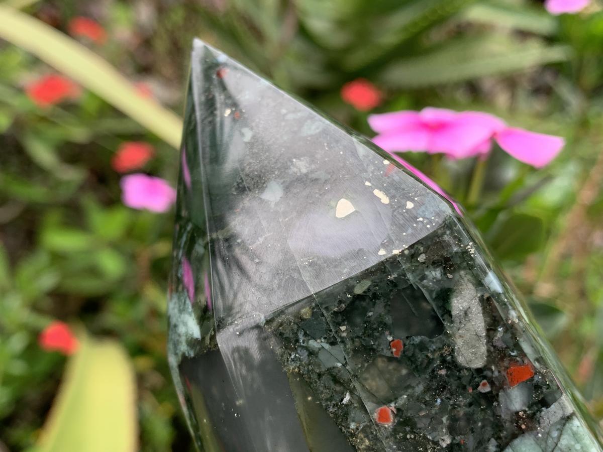 Polished Large Bloodstone Tower x 1 From Swaziland
