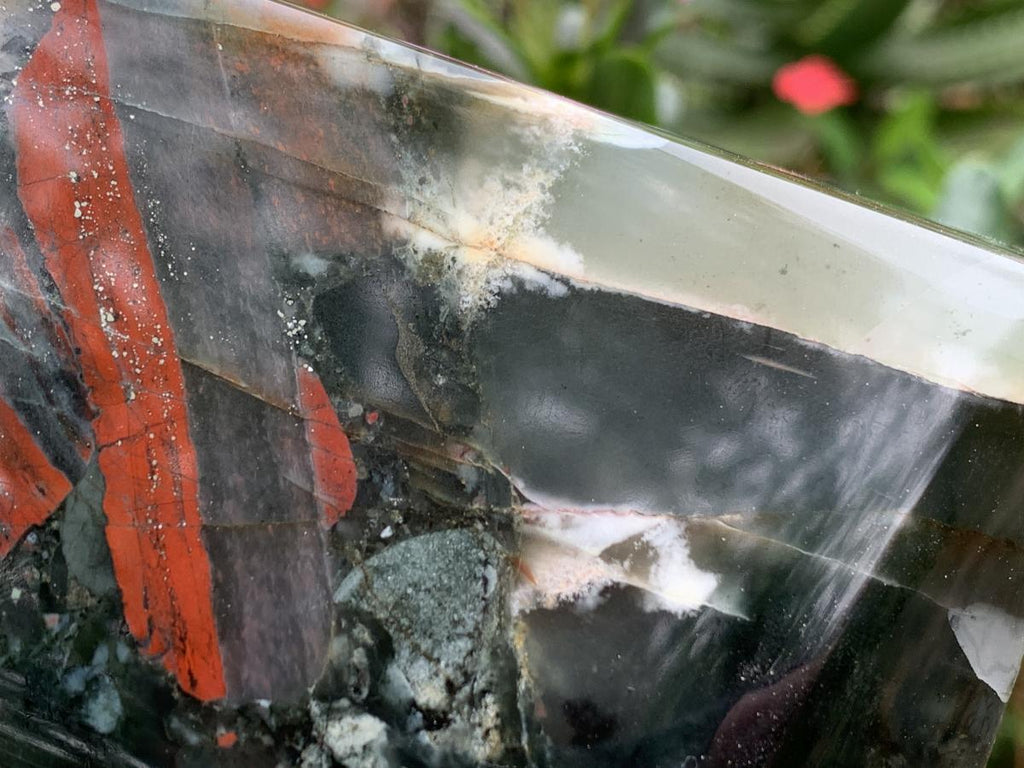 Polished Large Bloodstone Tower x 1 From Swaziland