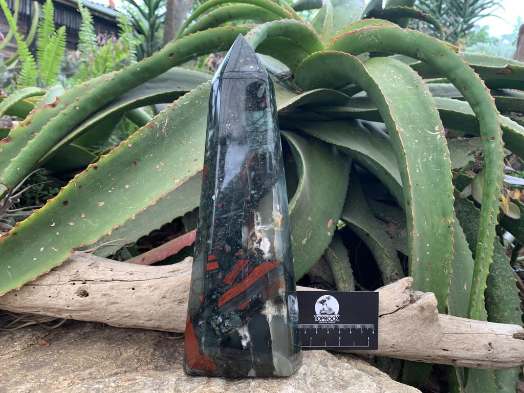 Polished Large Bloodstone Tower x 1 From Swaziland
