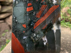 Polished Large Bloodstone Tower x 1 From Swaziland
