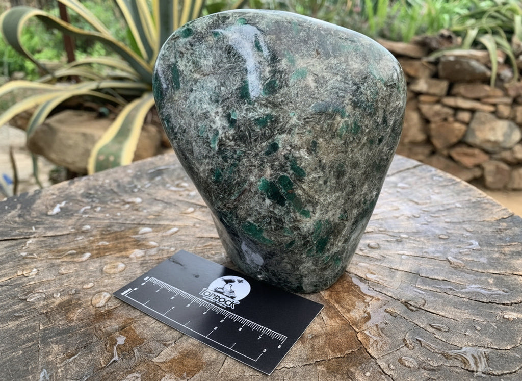 Polished Rare Mutokolite Emerald Muscovite Mica Standing Free Form x 1 From Mutoko, Zimbabwe