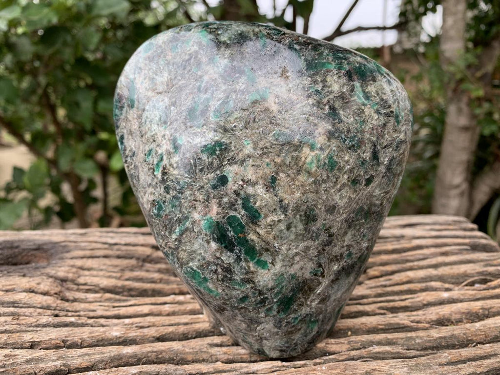 Polished Rare Mutokolite Emerald Muscovite Mica Standing Free Form x 1 From Mutoko, Zimbabwe