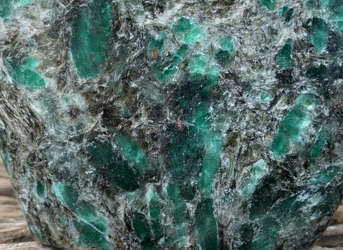 Polished Rare Mutokolite Emerald Muscovite Mica Standing Free Form x 1 From Mutoko, Zimbabwe