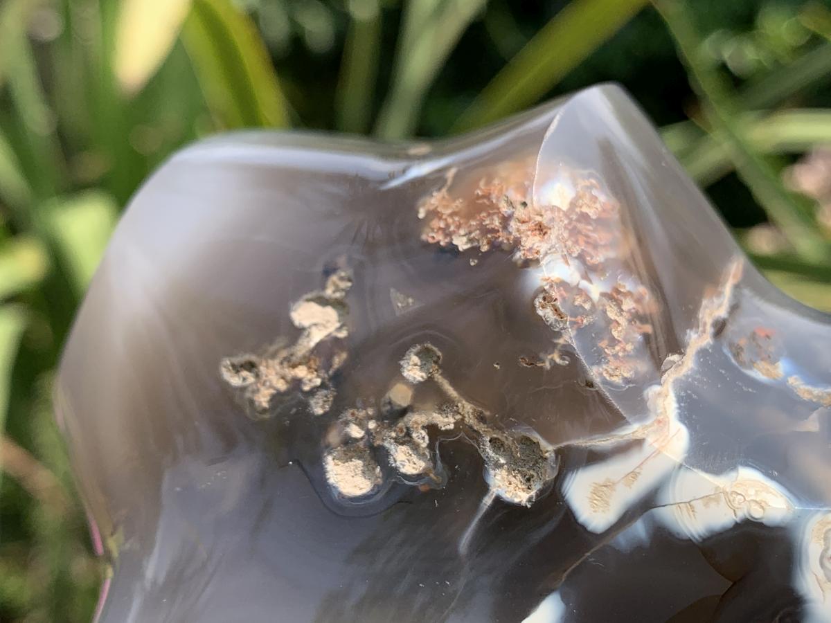 Polished Large Agate Flame Sculpture  x 1 From Madagascar