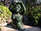 Hand Made XL Dancing Woman Verdite Bust Sculpture x 1 From Zimbabwe