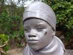 Hand Made Young African Girl Wonder Stone Bust Sculpture x 1 From Zimbabwe