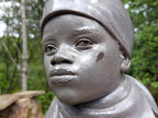 Hand Made Young African Girl Wonder Stone Bust Sculpture x 1 From Zimbabwe