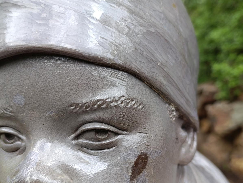 Hand Made Young African Girl Wonder Stone Bust Sculpture x 1 From Zimbabwe