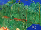 Hand Made Vintage Lapis Lazuli World Map With Time Zone Clocks x 1 From China