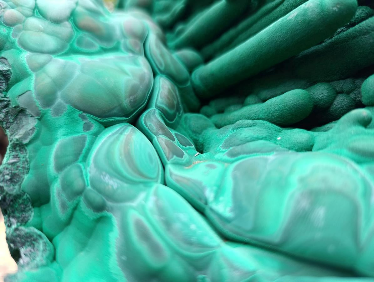 Natural XXL Stalactite Malachite Specimen x 1 From Kolwezi, Congo