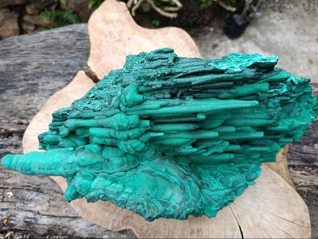 Natural XXL Stalactite Malachite Specimen x 1 From Kolwezi, Congo