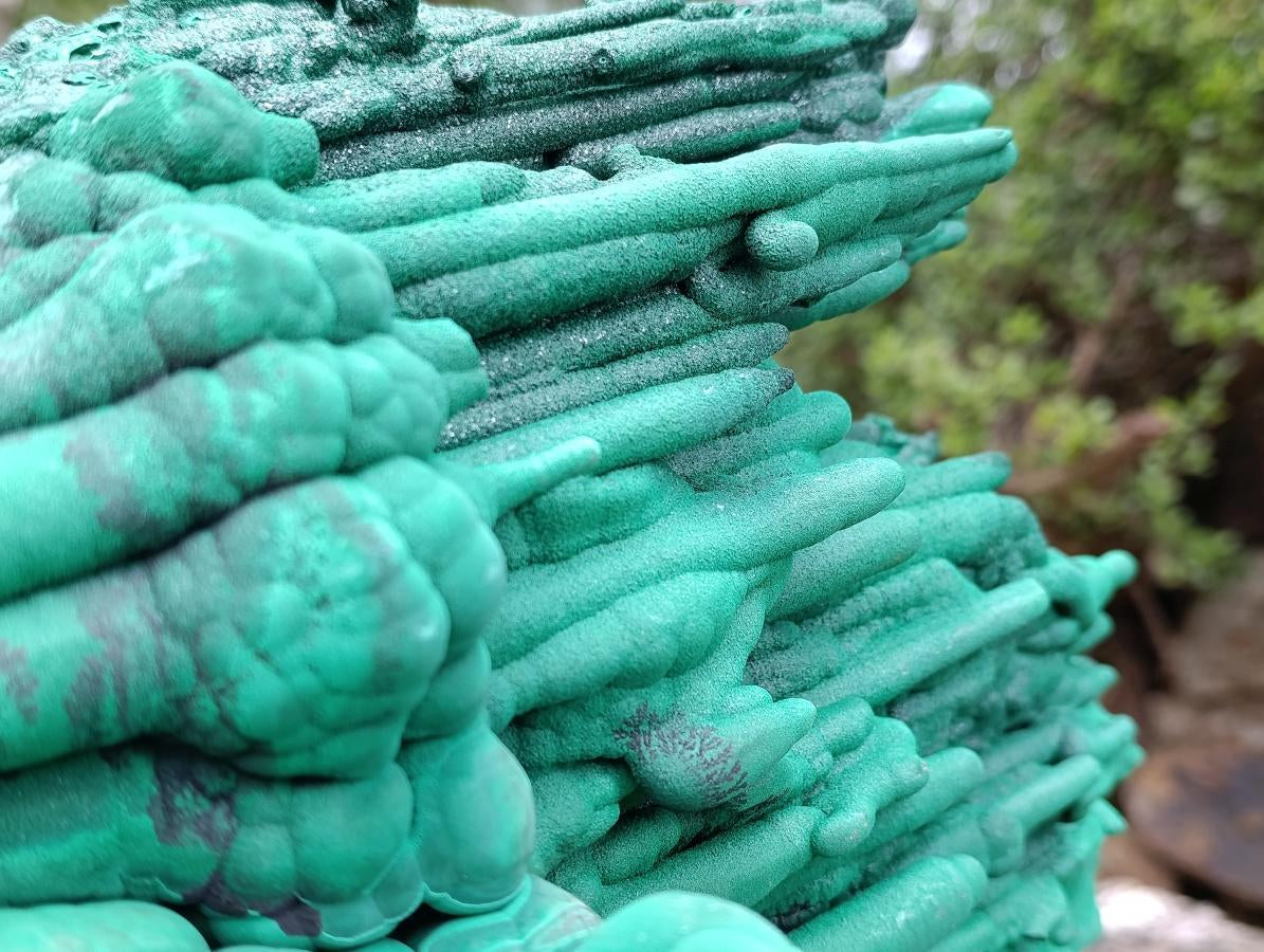 Natural XXL Stalactite Malachite Specimen x 1 From Kolwezi, Congo