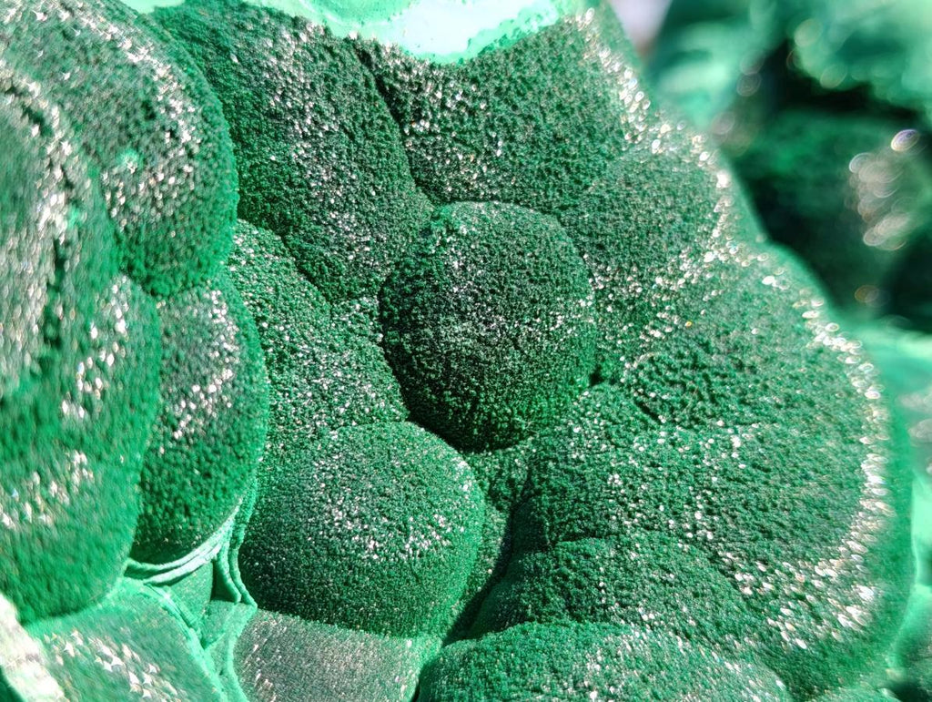 Natural XXL Crystalline Coated Malachite Stalagmite Specimen x 1 From Kolwezi, Congo