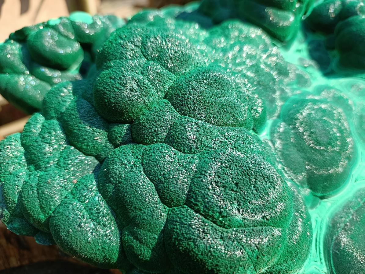 Natural XXL Crystalline Coated Malachite Stalagmite Specimen x 1 From Kolwezi, Congo