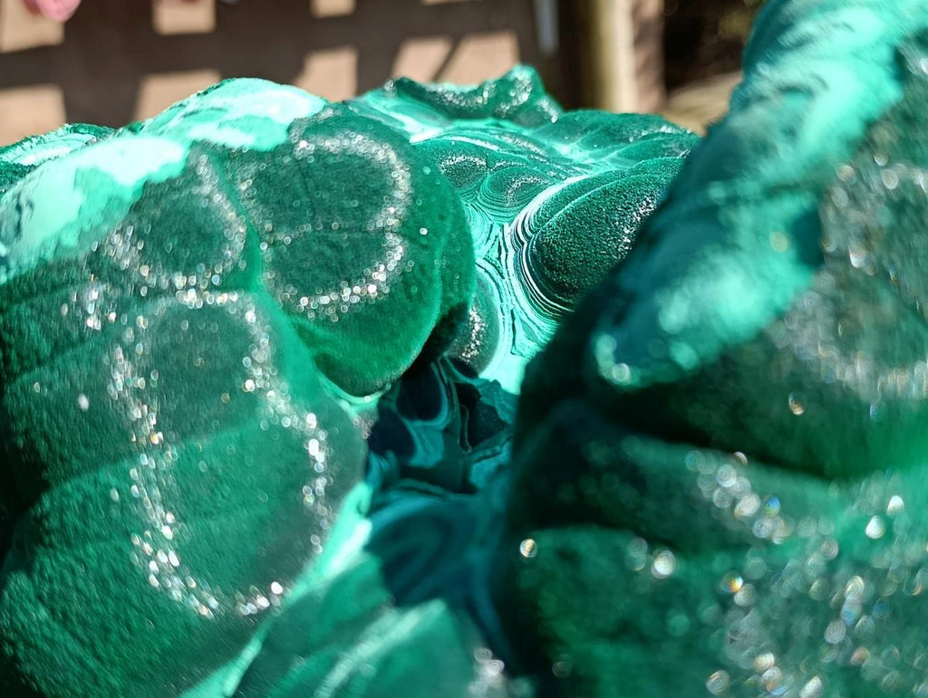 Natural XXL Crystalline Coated Malachite Stalagmite Specimen x 1 From Kolwezi, Congo